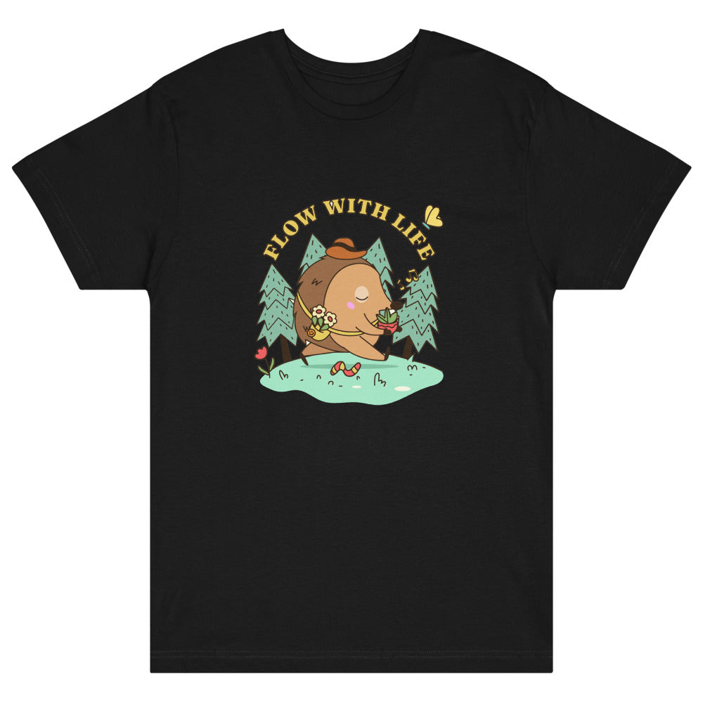 Flow with life | Unisex Fine Jersey Tee | LAT Apparel 6901
