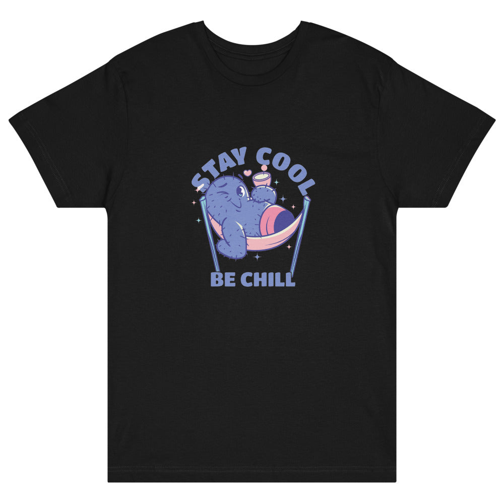 Stay cool be chill | Unisex Fine Jersey Tee | LAT Apparel 6901