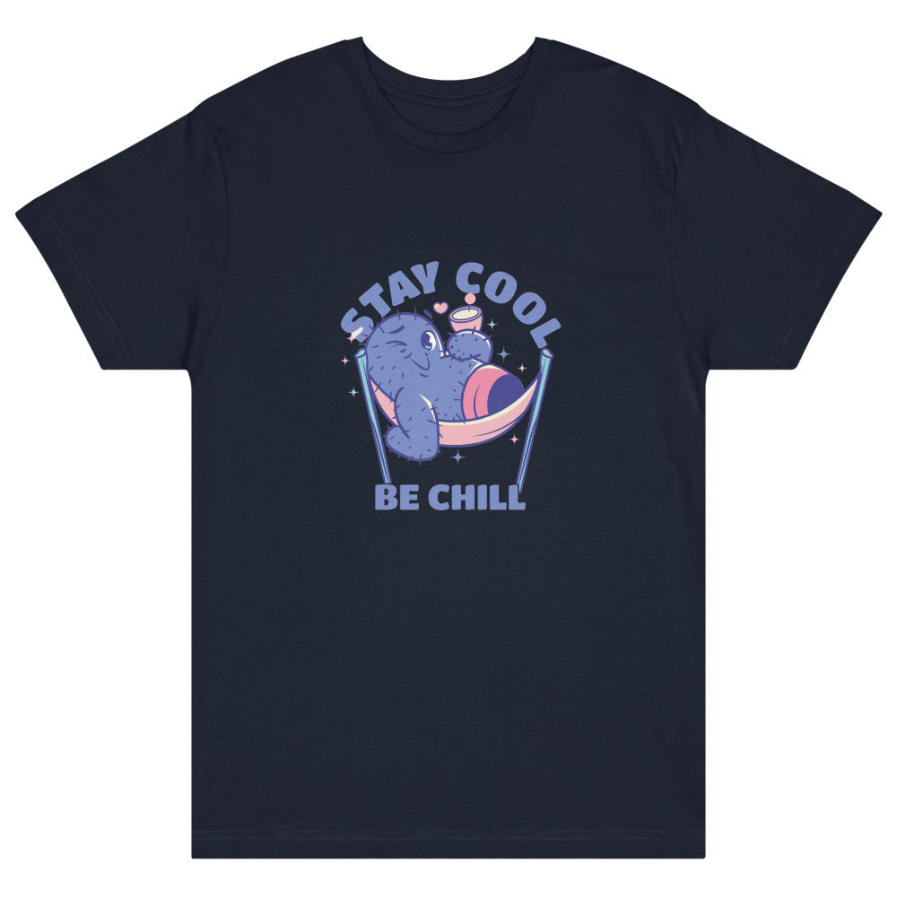 Stay cool be chill | Unisex Fine Jersey Tee | LAT Apparel 6901
