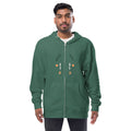Green duck - Duck and duck brand | Unisex Fleece Zip Up Hoodie | Independent Trading Co. SS4500Z