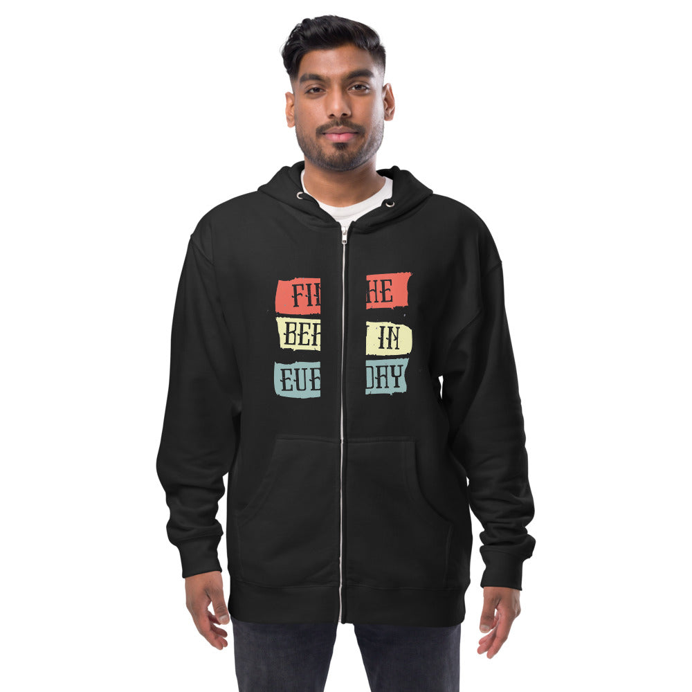 Find the beauty in every day | Unisex Fleece Zip Up Hoodie | Independent Trading Co. SS4500Z