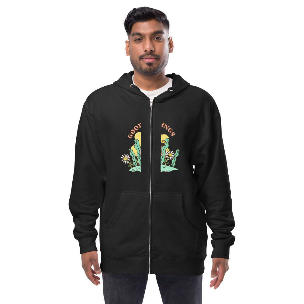 Good feelings | Unisex Fleece Zip Up Hoodie | Independent Trading Co. SS4500Z