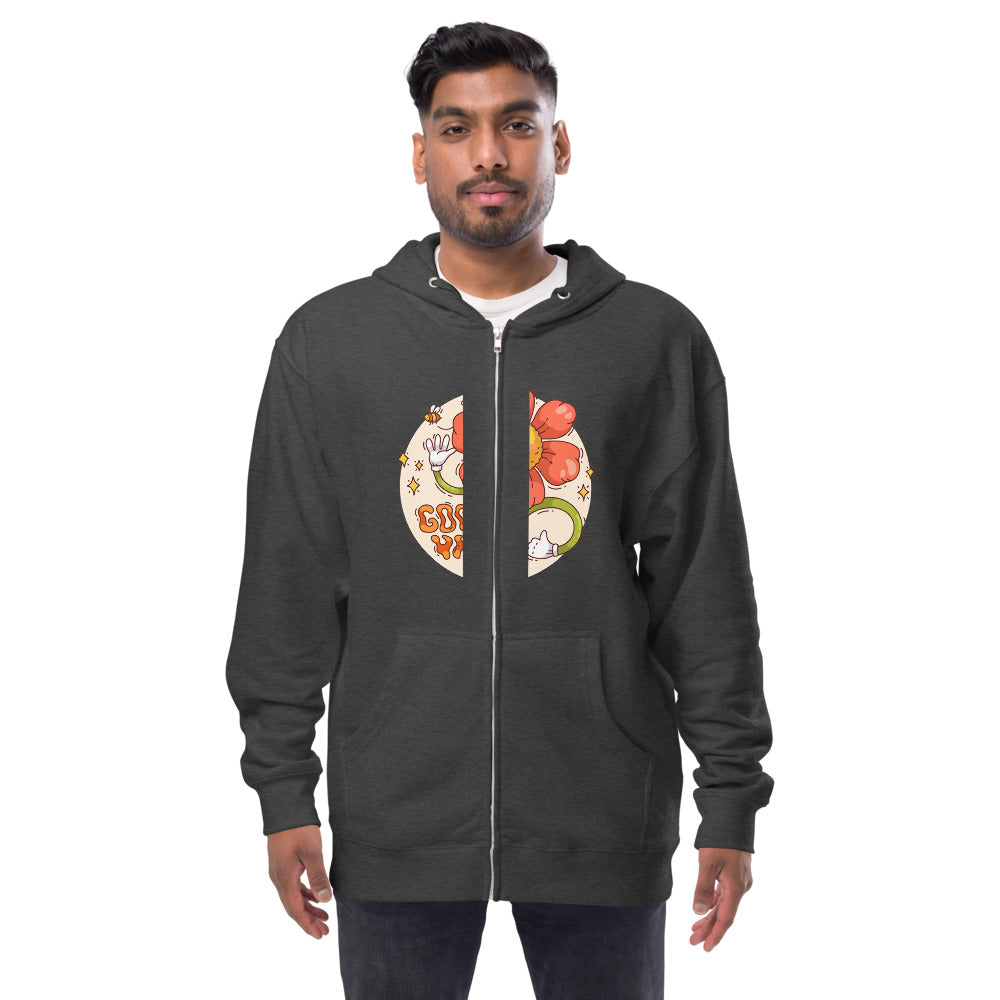 Good vides | Unisex Fleece Zip Up Hoodie | Independent Trading Co. SS4500Z