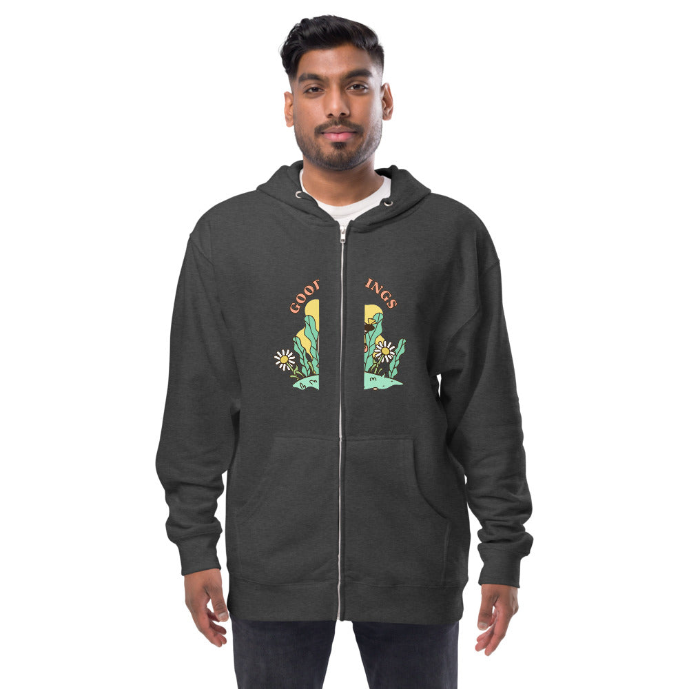 Good feelings | Unisex Fleece Zip Up Hoodie | Independent Trading Co. SS4500Z