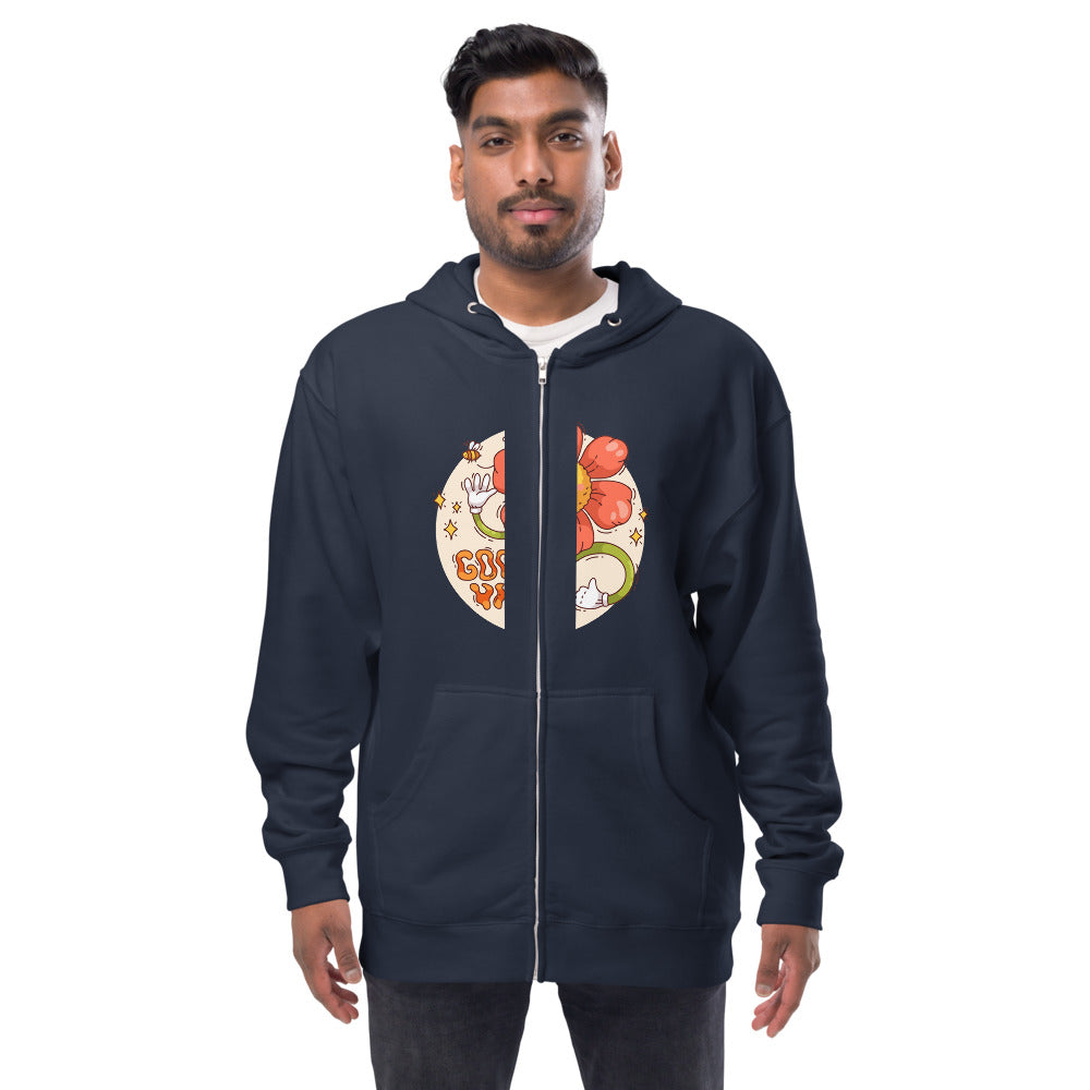 Good vides | Unisex Fleece Zip Up Hoodie | Independent Trading Co. SS4500Z