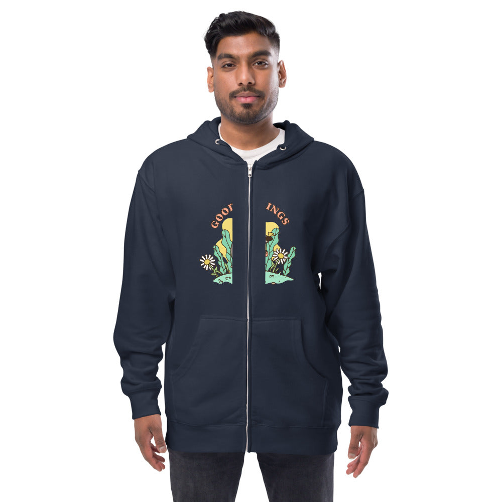 Good feelings | Unisex Fleece Zip Up Hoodie | Independent Trading Co. SS4500Z