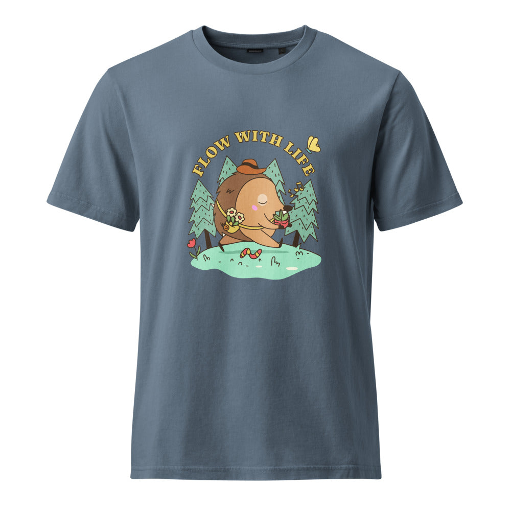 Flow with life | Unisex Garment Dyed Creator 2.0 Vintage T-Shirt | Stanley/Stella SATU041