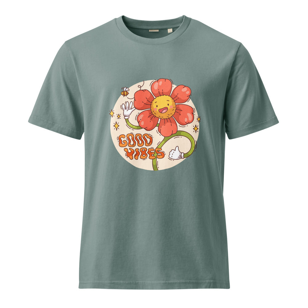 Good vides | Unisex Garment Dyed Creator 2.0 Vintage T-Shirt | Stanley/Stella SATU041