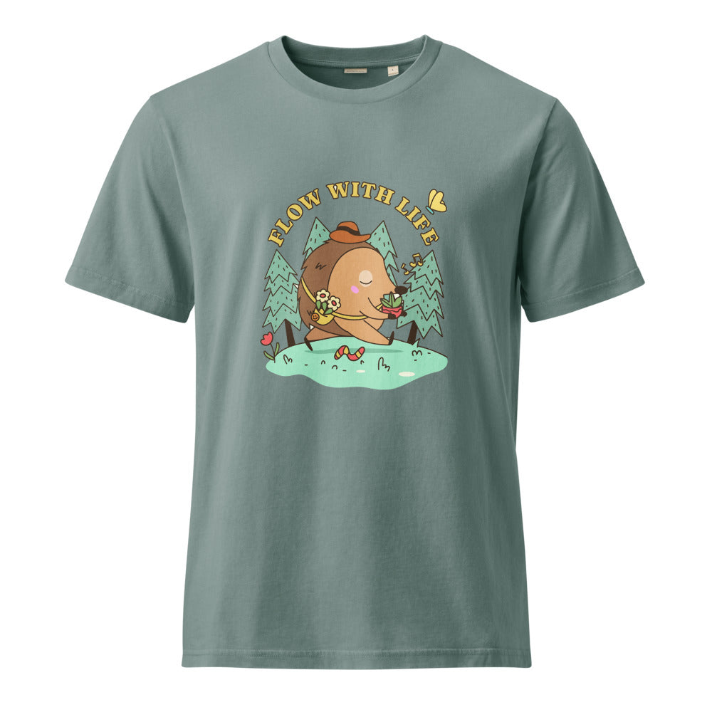 Flow with life | Unisex Garment Dyed Creator 2.0 Vintage T-Shirt | Stanley/Stella SATU041