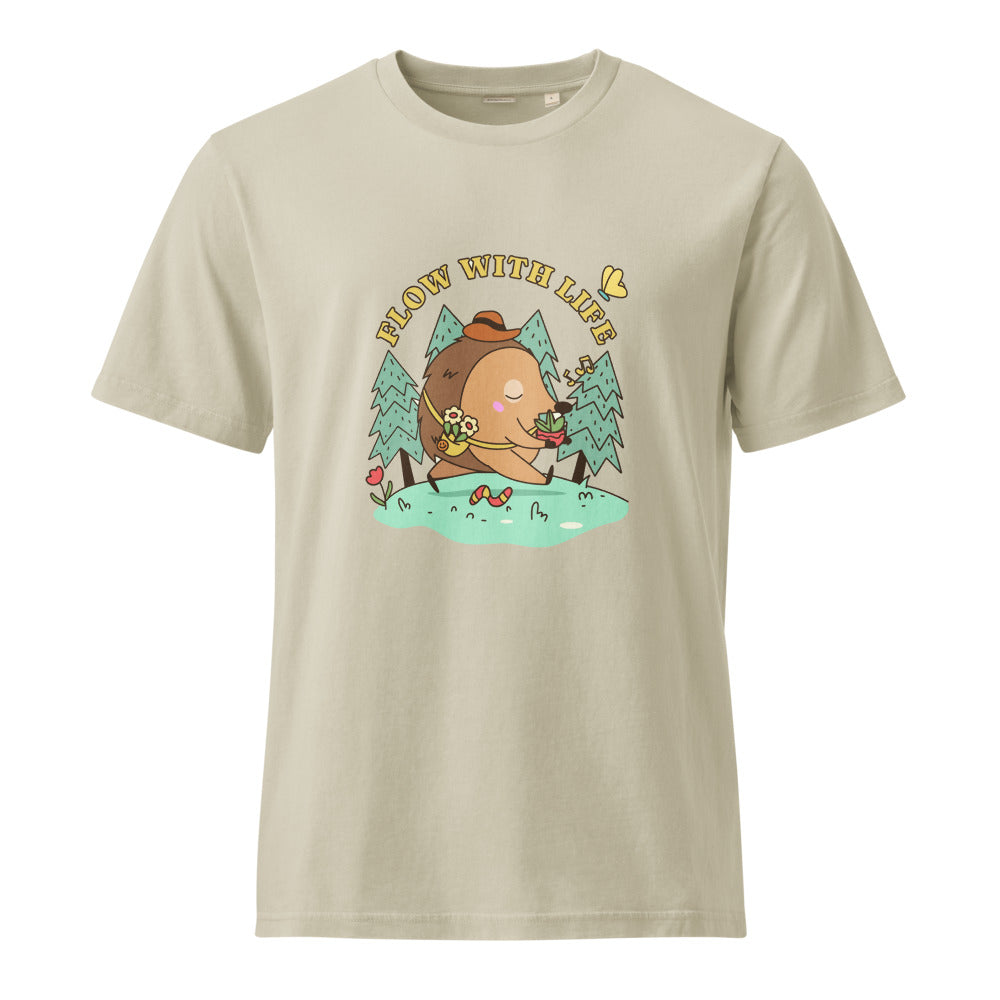 Flow with life | Unisex Garment Dyed Creator 2.0 Vintage T-Shirt | Stanley/Stella SATU041