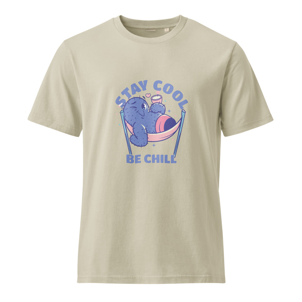 Stay cool be chill | Unisex Garment Dyed Creator 2.0 Vintage T-Shirt | Stanley/Stella SATU041