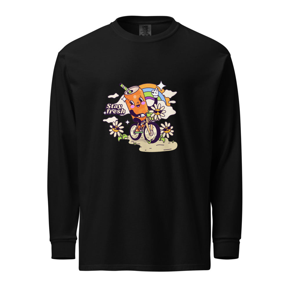 Stay fresh | Unisex Garment-Dyed Heavyweight Long Sleeve Shirt | Comfort Colors 6014