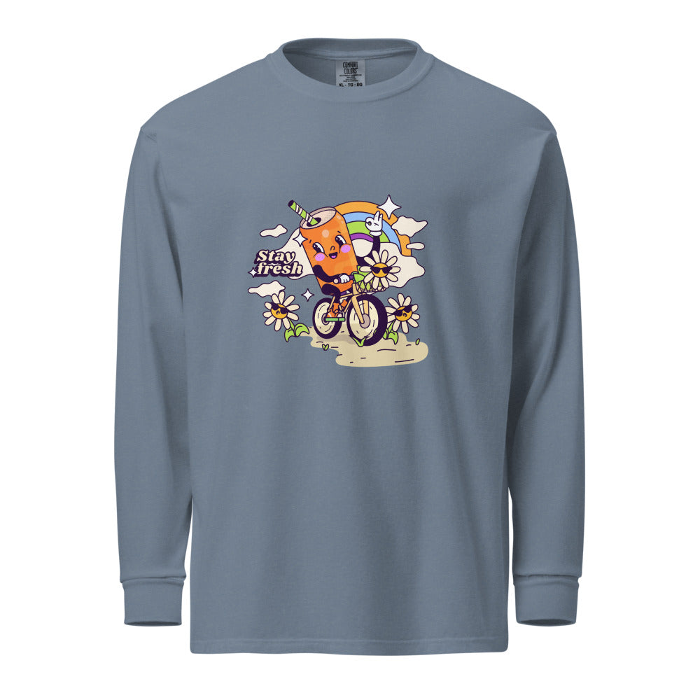 Stay fresh | Unisex Garment-Dyed Heavyweight Long Sleeve Shirt | Comfort Colors 6014