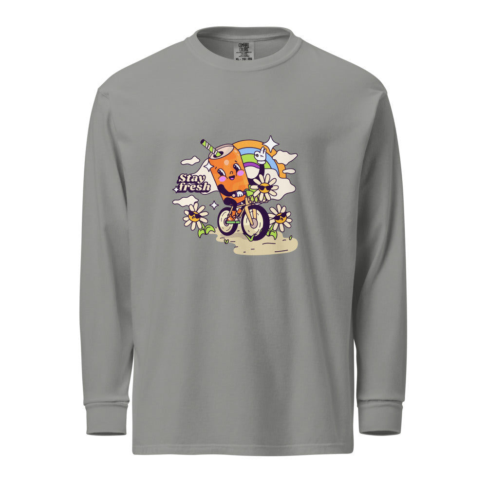 Stay fresh | Unisex Garment-Dyed Heavyweight Long Sleeve Shirt | Comfort Colors 6014