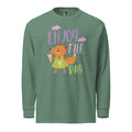 Orange fox - Ẹnoy the day | Unisex Garment-Dyed Heavyweight Long Sleeve Shirt | Comfort Colors 6014
