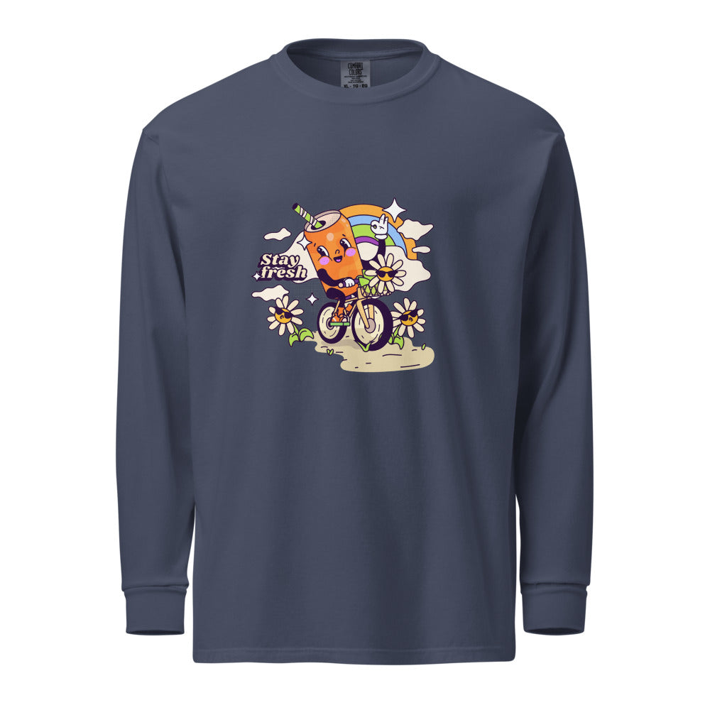 Stay fresh | Unisex Garment-Dyed Heavyweight Long Sleeve Shirt | Comfort Colors 6014