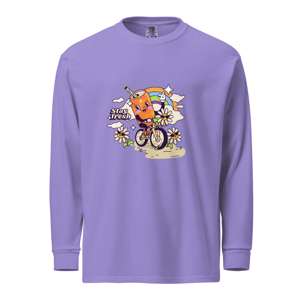 Stay fresh | Unisex Garment-Dyed Heavyweight Long Sleeve Shirt | Comfort Colors 6014