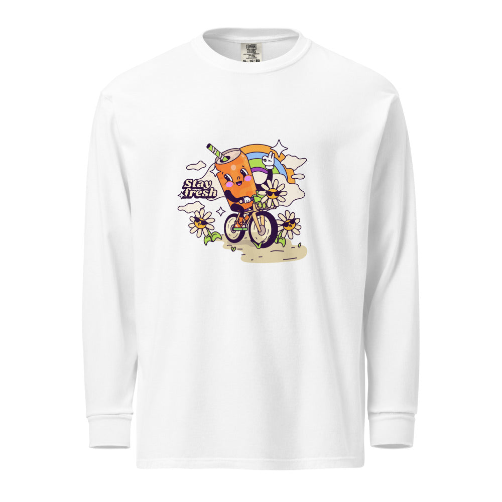 Stay fresh | Unisex Garment-Dyed Heavyweight Long Sleeve Shirt | Comfort Colors 6014