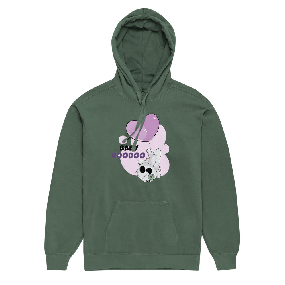 Ted heart - Baby voodoo | Unisex Garment-Dyed Hooded Sweatshirt I Comfort Colors 1567