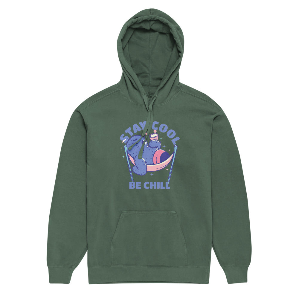 Stay cool be chill | Unisex Garment-Dyed Hooded Sweatshirt I Comfort Colors 1567