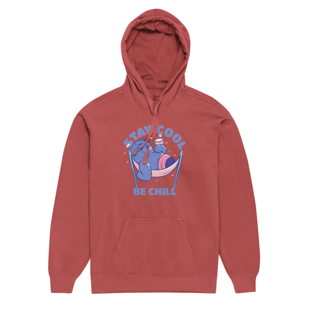 Stay cool be chill | Unisex Garment-Dyed Hooded Sweatshirt I Comfort Colors 1567