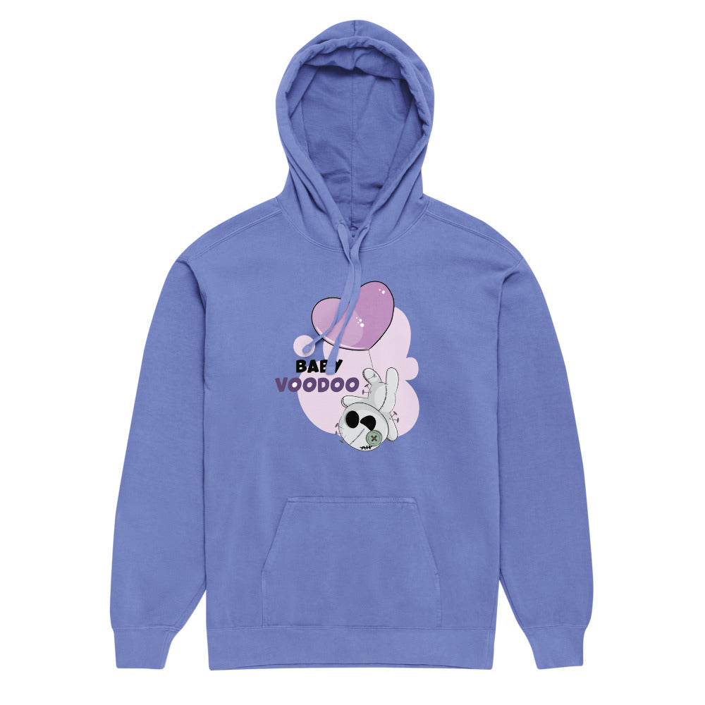 Ted heart - Baby voodoo | Unisex Garment-Dyed Hooded Sweatshirt I Comfort Colors 1567