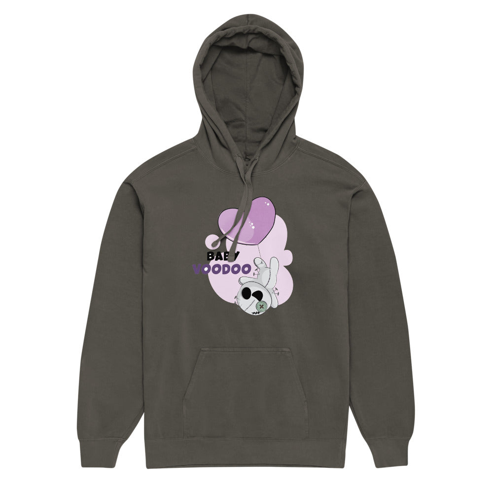 Ted heart - Baby voodoo | Unisex Garment-Dyed Hooded Sweatshirt I Comfort Colors 1567