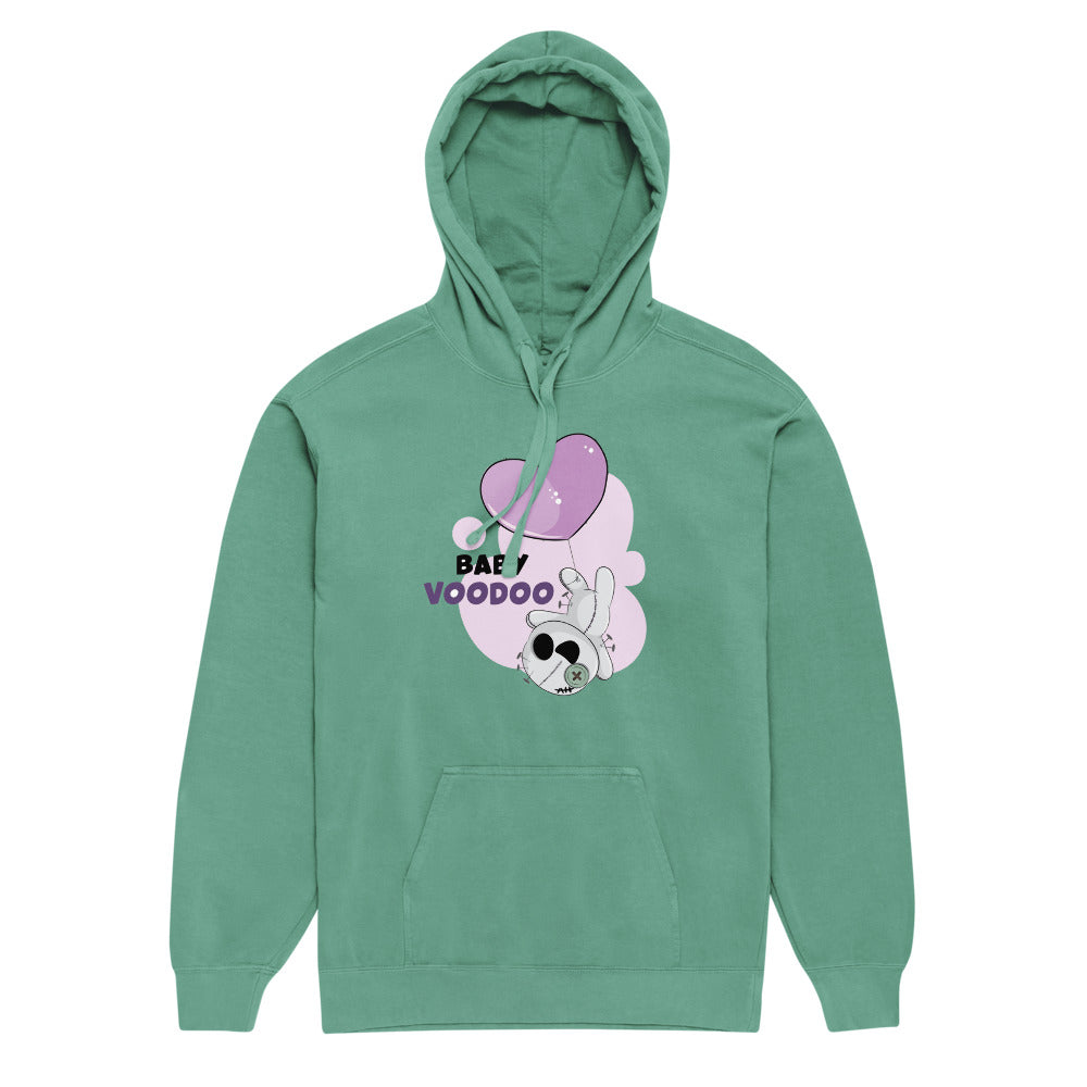 Ted heart - Baby voodoo | Unisex Garment-Dyed Hooded Sweatshirt I Comfort Colors 1567