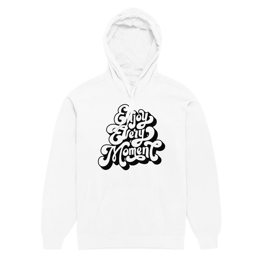 Enjoy every moments white | Unisex Garment-Dyed Hooded Sweatshirt I Comfort Colors 1567