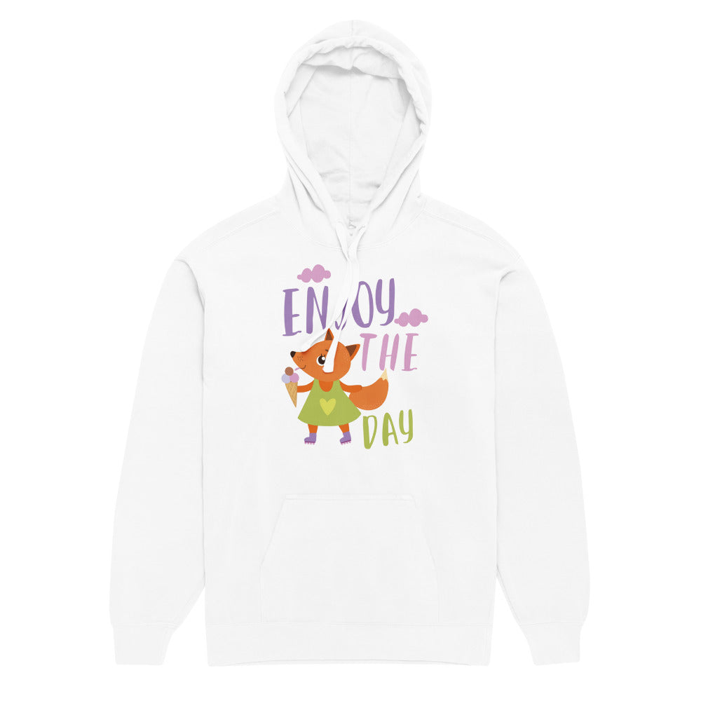 Orange fox - Ẹnoy the day | Unisex Garment-Dyed Hooded Sweatshirt I Comfort Colors 1567