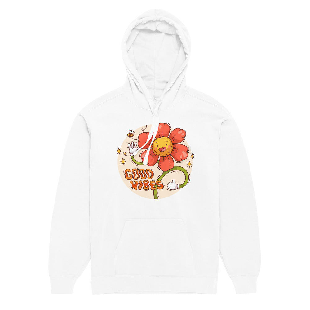 Good vides | Unisex Garment-Dyed Hooded Sweatshirt I Comfort Colors 1567