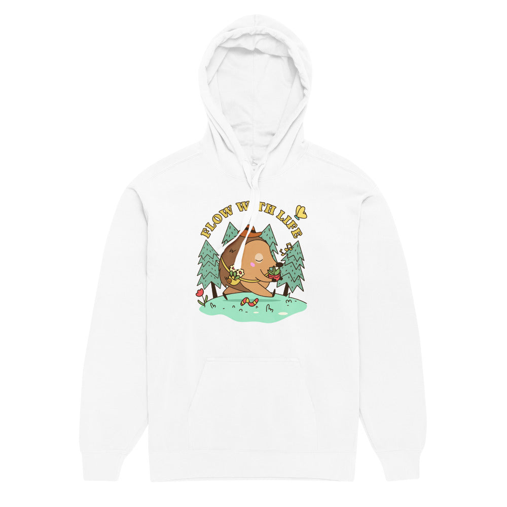 Flow with life | Unisex Garment-Dyed Hooded Sweatshirt I Comfort Colors 1567