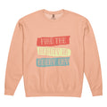 Find the beauty in every day | Unisex Garment-Dyed Lightweight Fleece Crewneck Sweatshirt I Comfort Colors 1466