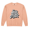 Enjoy every moments white | Unisex Garment-Dyed Lightweight Fleece Crewneck Sweatshirt I Comfort Colors 1466