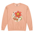 Good vides | Unisex Garment-Dyed Lightweight Fleece Crewneck Sweatshirt I Comfort Colors 1466