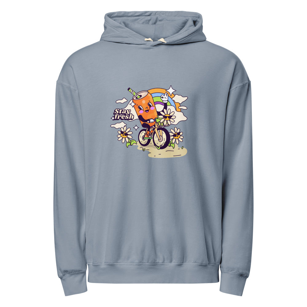 Stay fresh | Unisex Garment-Dyed Lightweight Fleece Hooded Sweatshirt I Comfort Colors 1467