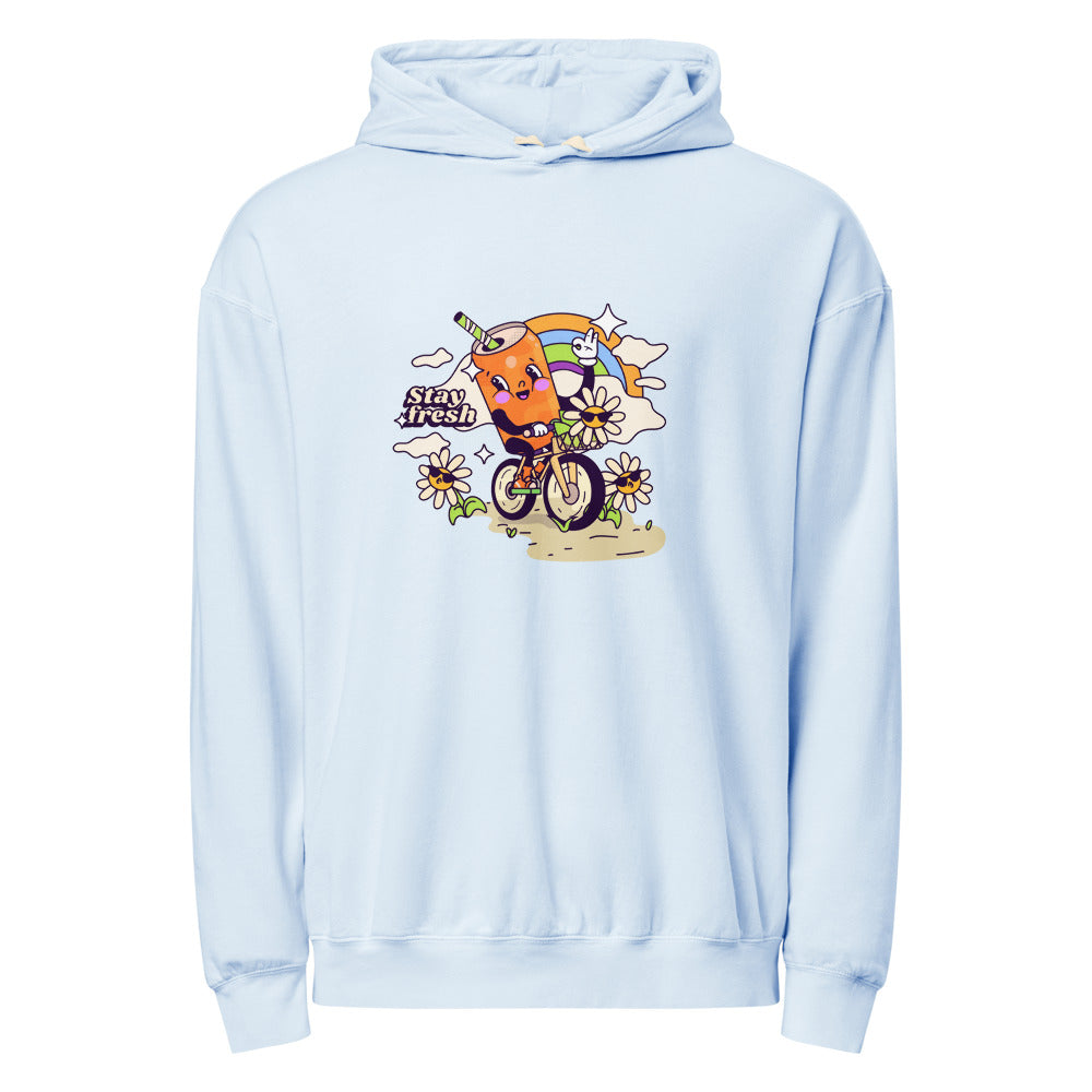 Stay fresh | Unisex Garment-Dyed Lightweight Fleece Hooded Sweatshirt I Comfort Colors 1467