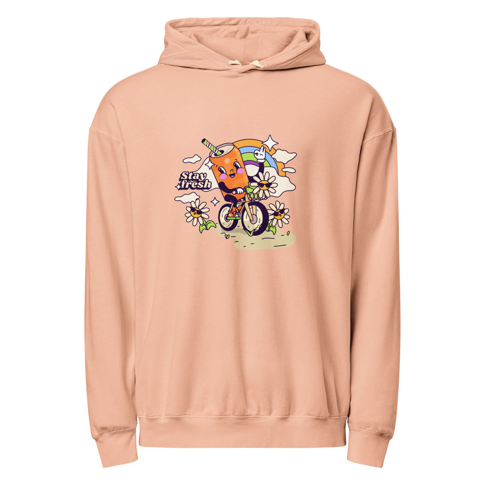 Stay fresh | Unisex Garment-Dyed Lightweight Fleece Hooded Sweatshirt I Comfort Colors 1467