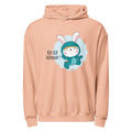 Green rabbit - HIP HIP HOORAAAY | Unisex Garment-Dyed Lightweight Fleece Hooded Sweatshirt I Comfort Colors 1467