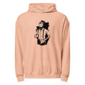 Black & White bearded man suit | Unisex Garment-Dyed Lightweight Fleece Hooded Sweatshirt I Comfort Colors 1467