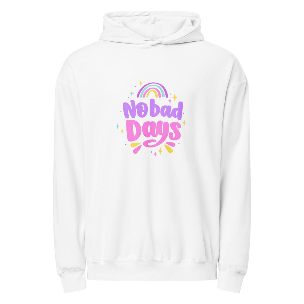 No bad days | Unisex Garment-Dyed Lightweight Fleece Hooded Sweatshirt I Comfort Colors 1467
