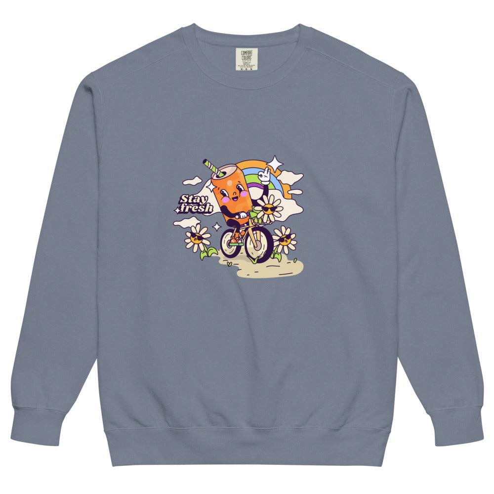 Stay fresh | Unisex Garment-Dyed Sweatshirt | Comfort Colors 1566