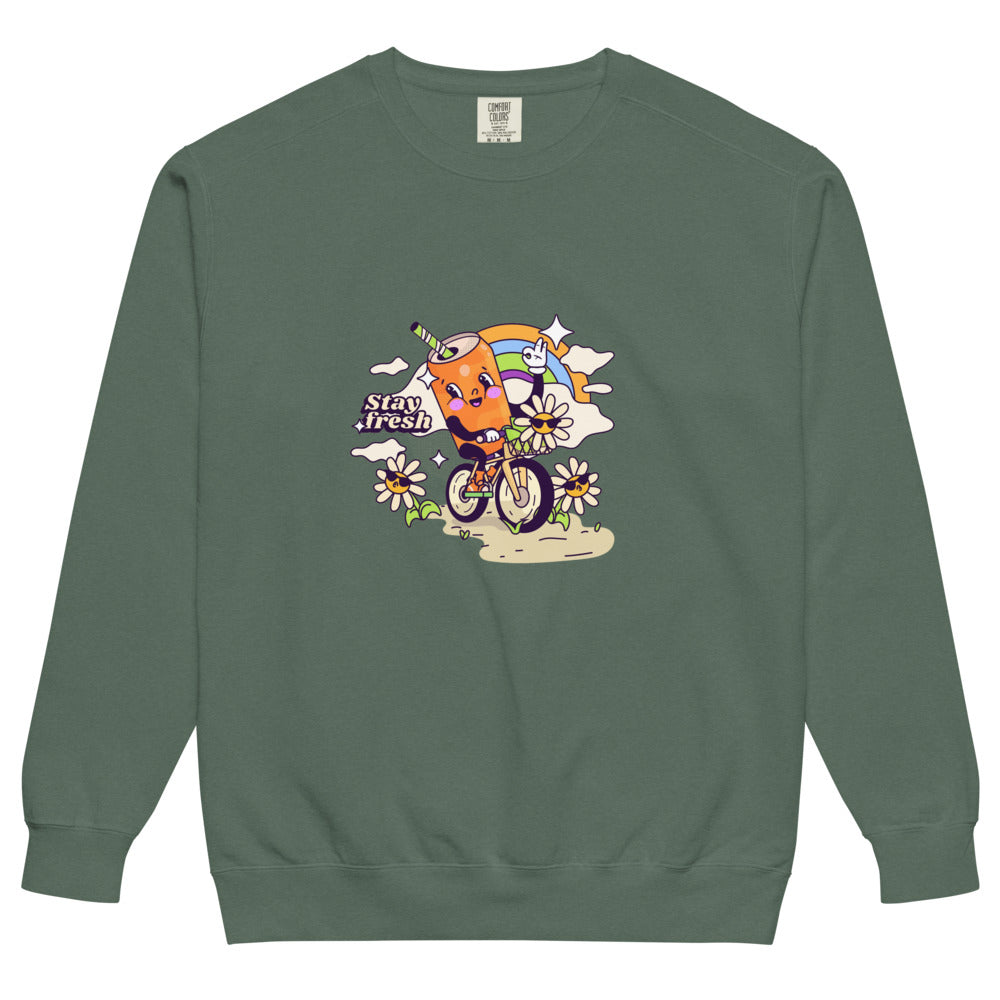 Stay fresh | Unisex Garment-Dyed Sweatshirt | Comfort Colors 1566