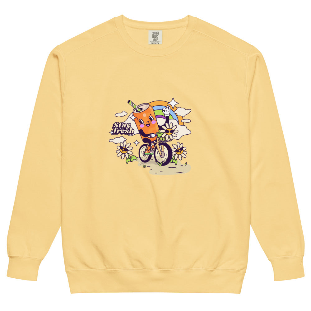 Stay fresh | Unisex Garment-Dyed Sweatshirt | Comfort Colors 1566