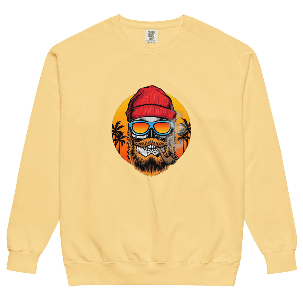 Bearded man | Unisex Garment-Dyed Sweatshirt | Comfort Colors 1566