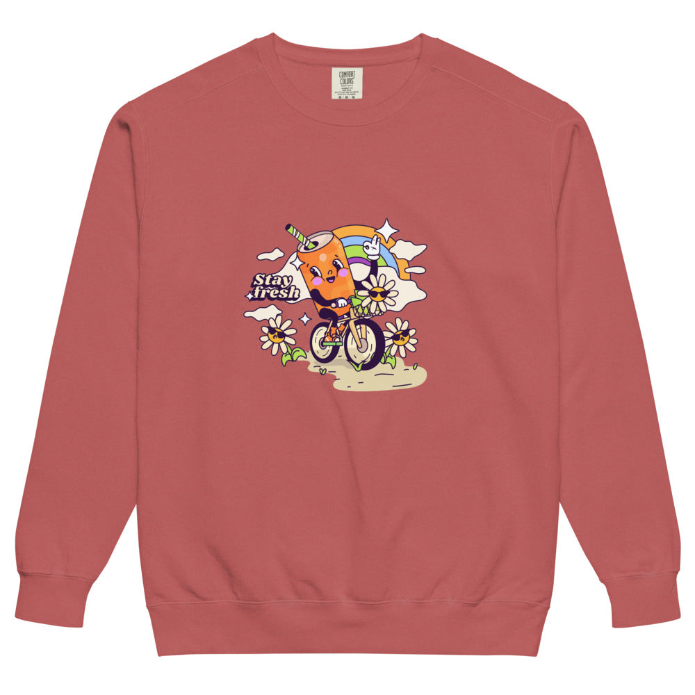 Stay fresh | Unisex Garment-Dyed Sweatshirt | Comfort Colors 1566