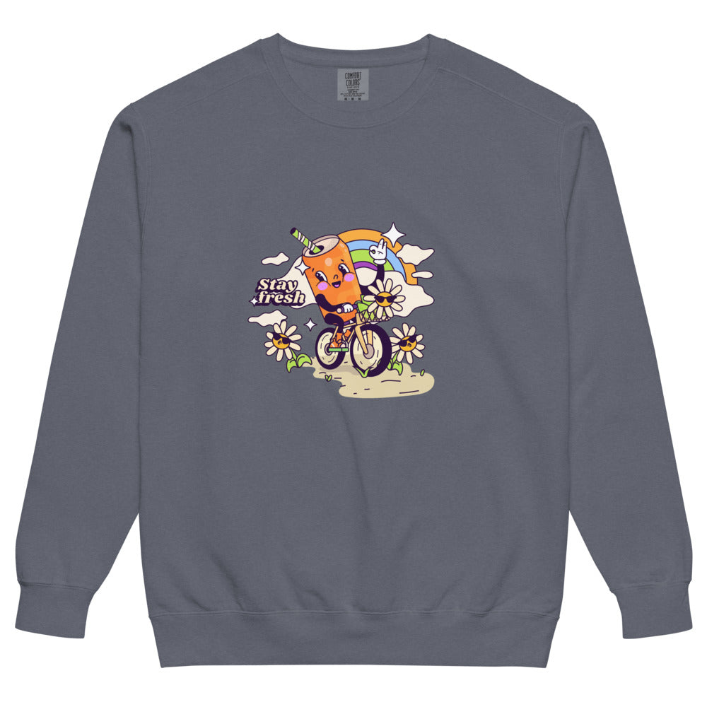 Stay fresh | Unisex Garment-Dyed Sweatshirt | Comfort Colors 1566