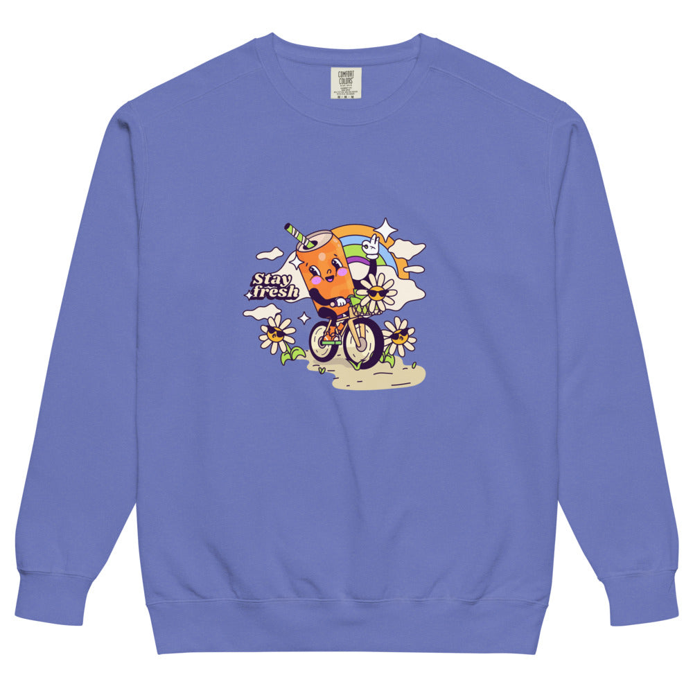 Stay fresh | Unisex Garment-Dyed Sweatshirt | Comfort Colors 1566