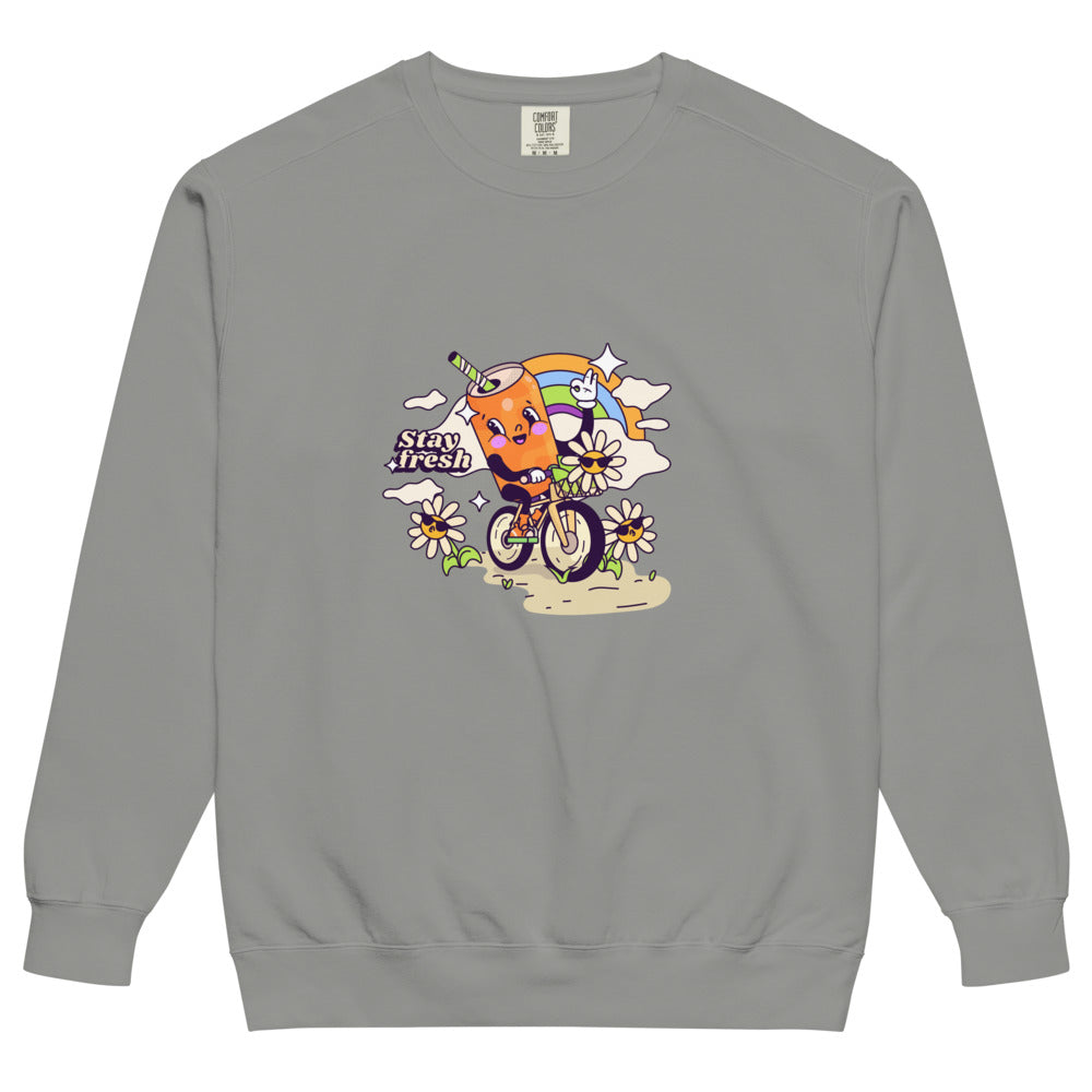 Stay fresh | Unisex Garment-Dyed Sweatshirt | Comfort Colors 1566