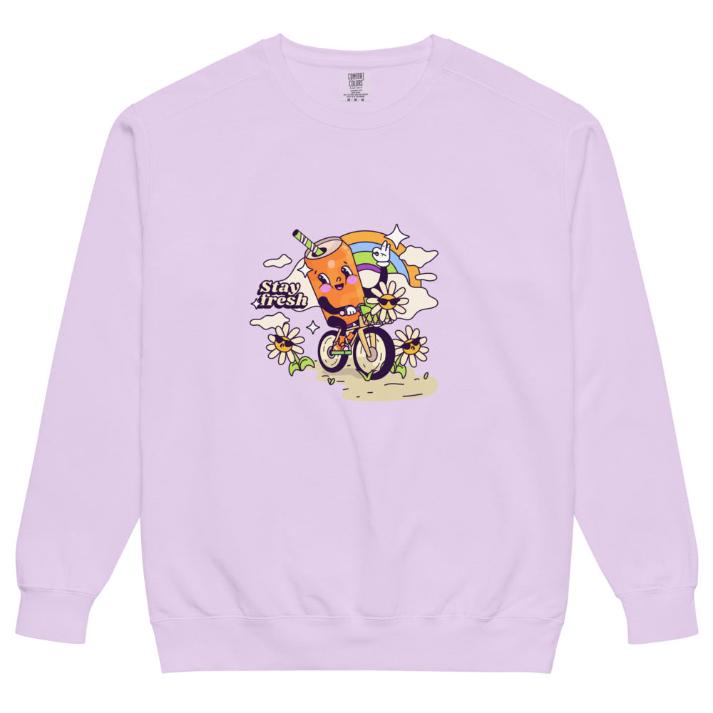 Stay fresh | Unisex Garment-Dyed Sweatshirt | Comfort Colors 1566